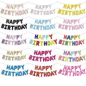 Happy Birthday Letter Foil Balloons | Belinda Store - view 1