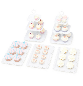 Square Cake Stand & Appetiser Tray Set