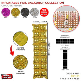 4D Square Foil Backdrop Balloon Curtain