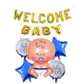 Welcome Baby Foil Balloon Set – 16 Pcs