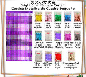 Square Foil Backdrop Curtain