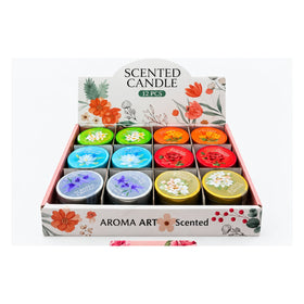 Aroma Art Scented Candle Box – 12 Pcs