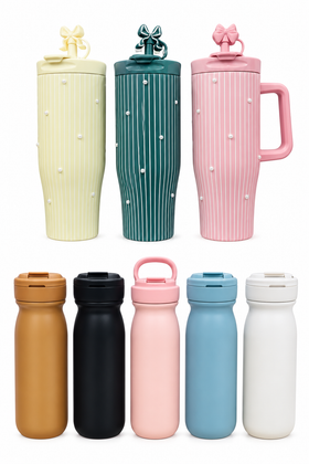 Matte Finish Water Bottle | Minimal Sipper for Kids & Teens