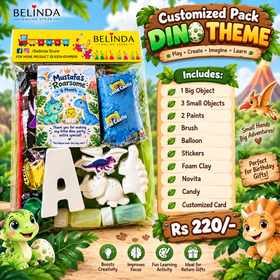 Customized Birthday Pack – Dino Theme | Personalized Kids Fa