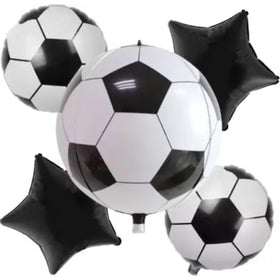 Football Foil Balloon Set – 5 Pcs