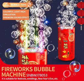 20 Hole Automatic Bubble Machine for Kids – LED Light Bubble Maker Toy