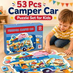 53 Pcs Camper Car Puzzle Set for Kids