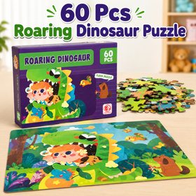 60 Pcs Roaring Dinosaur Puzzle for Kids