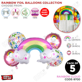 Sun, Cloud & Rainbow Balloon Set