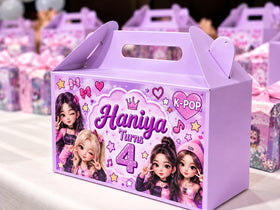 K-Pop theme customized birthday goodie box with name