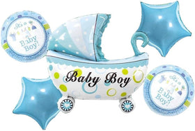 Baby Cradle Foil Balloon Set – 5 Pcs