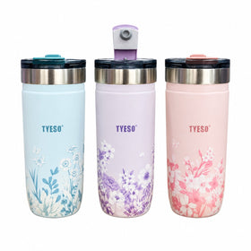 Floral Insulated Steel Tumbler with Lid