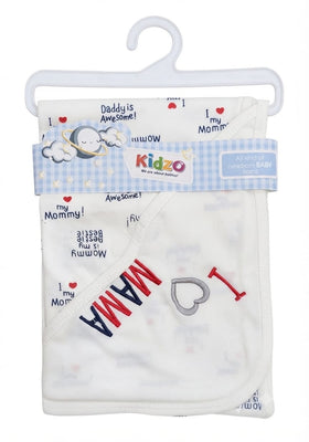 I love mama hooded baby wrapping sheet