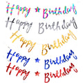 Happy Birthday Hanging Banner with Stars