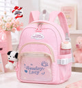 Monday Lucy kids backpack pink with bear design - Belinda Store