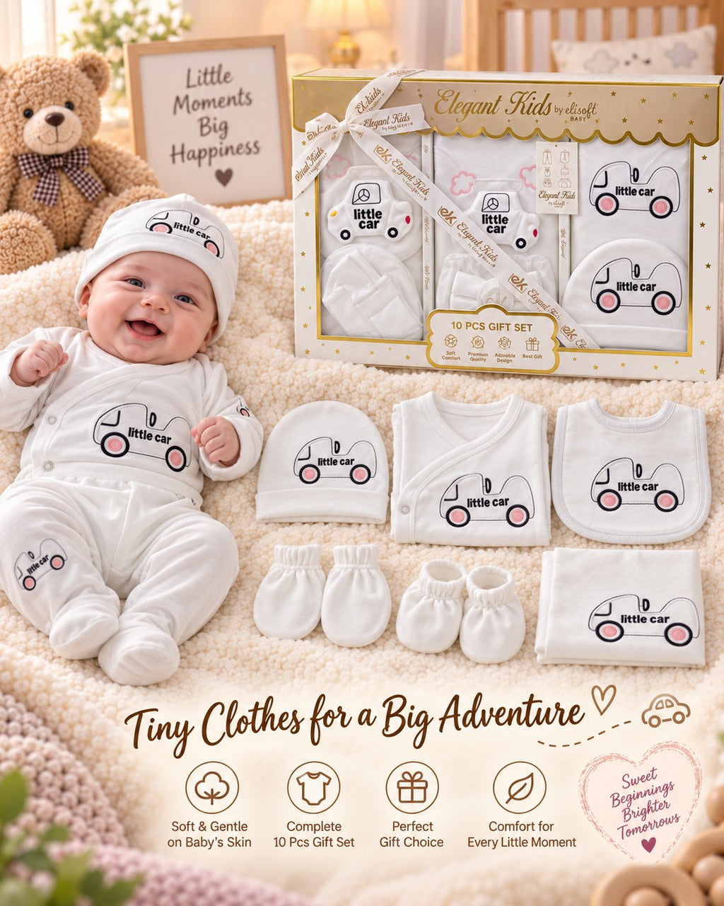 10 Pcs Newborn Baby Gift Box Little Car Baby – Belinda Store Pakistan