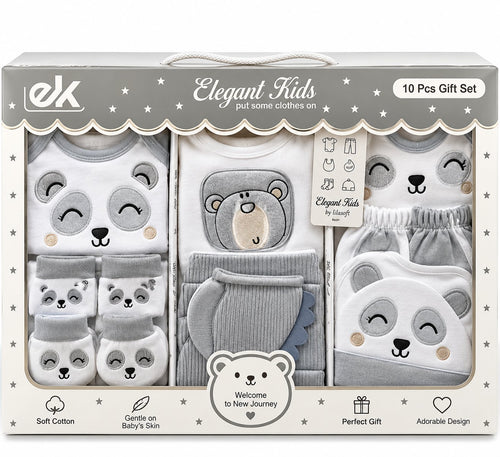 10 Pcs Newborn Baby Gift Box Panda Style – Belinda Store Pakistan