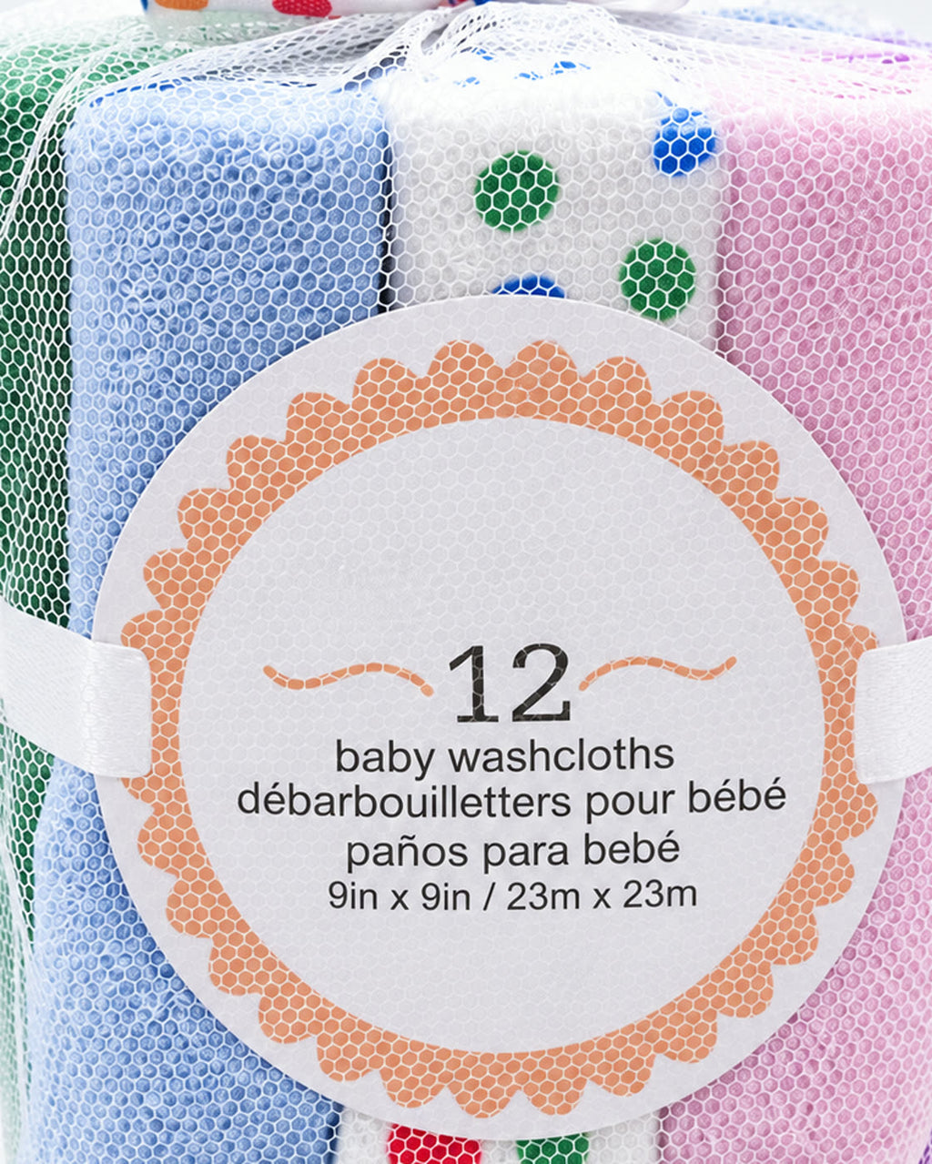12-Pack Baby Washcloths | Soft Absorbent Face Towe - alternate view 3