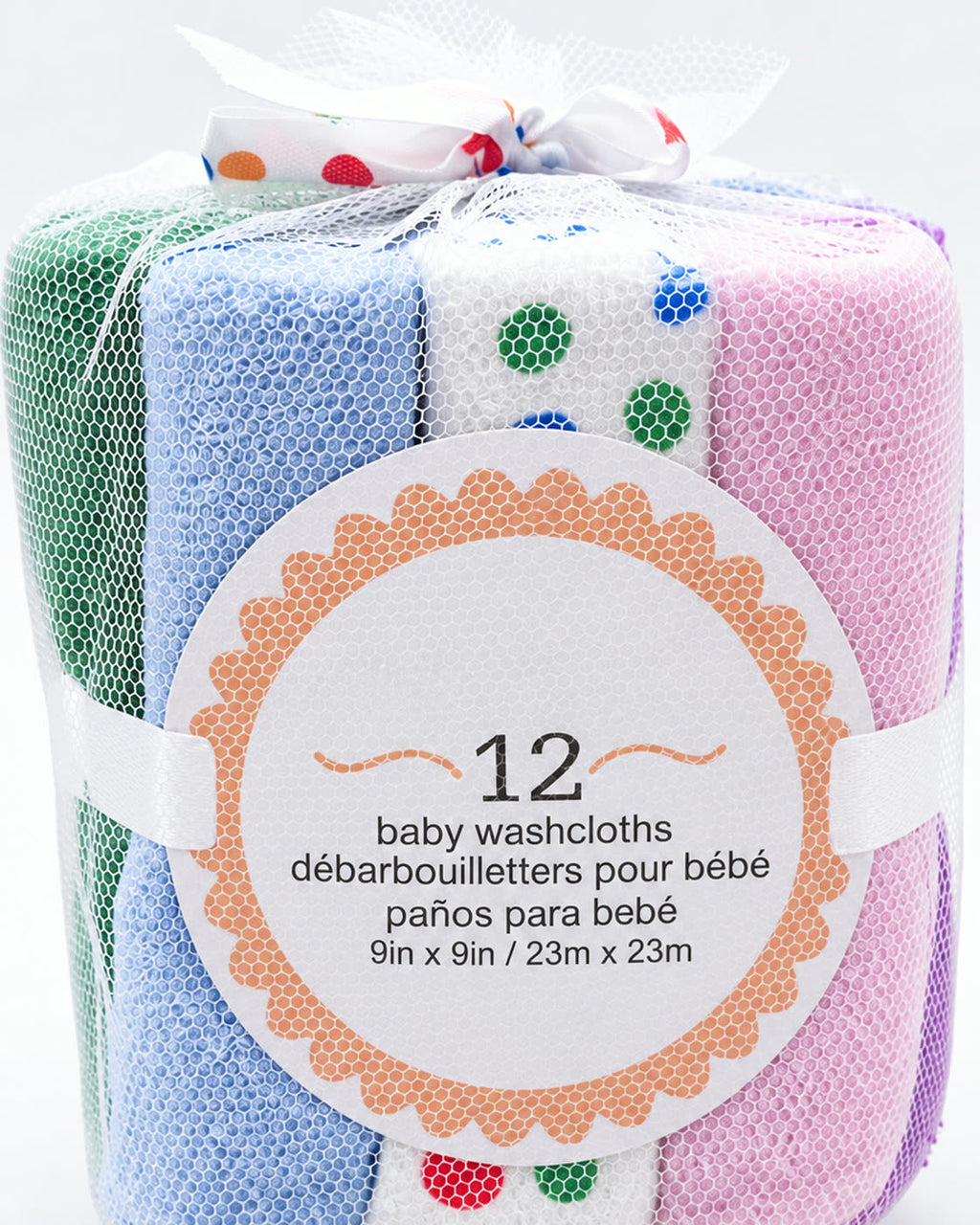 12-Pack Baby Washcloths | Soft Absorbent Face Towe - alternate view 4
