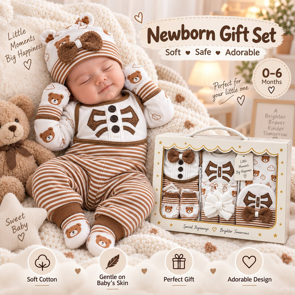 12 Pcs Newborn Baby Gift Box Bow Style Baby – Belinda Store Pakistan