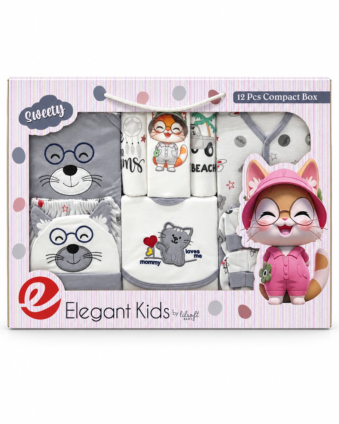 12 Pcs Newborn Baby Gift Box Cutie Cat Sweety – Belinda Store Pakistan