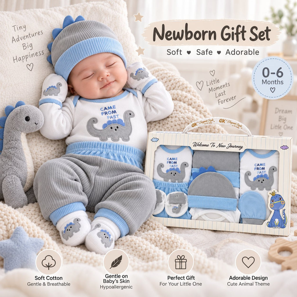 12 Pcs Newborn Baby Gift Box Dino Baby – Belinda Store Pakistan