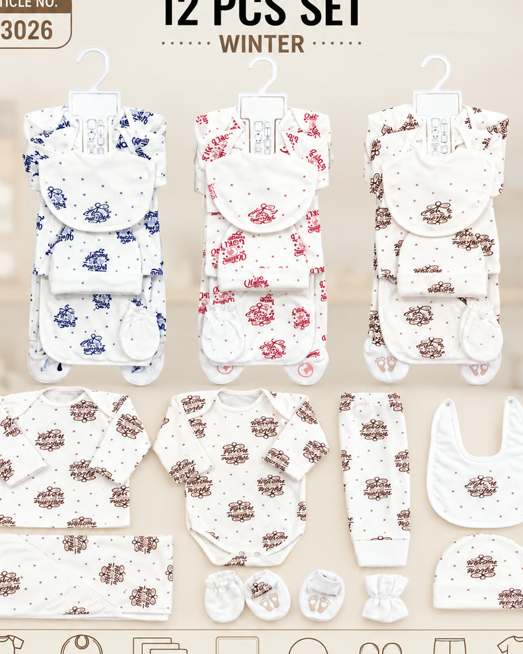 12-Piece Winter Newborn Clothing Set | Complete Ba - alternate view 4