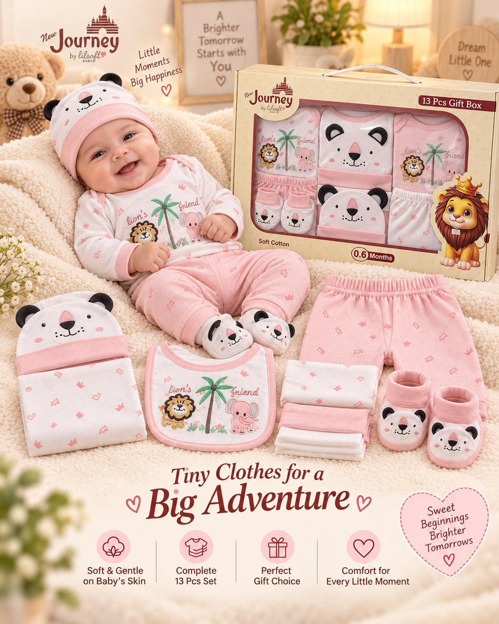 13 Pcs Newborn Baby Gift Box Lion Baby – Belinda Store Pakistan