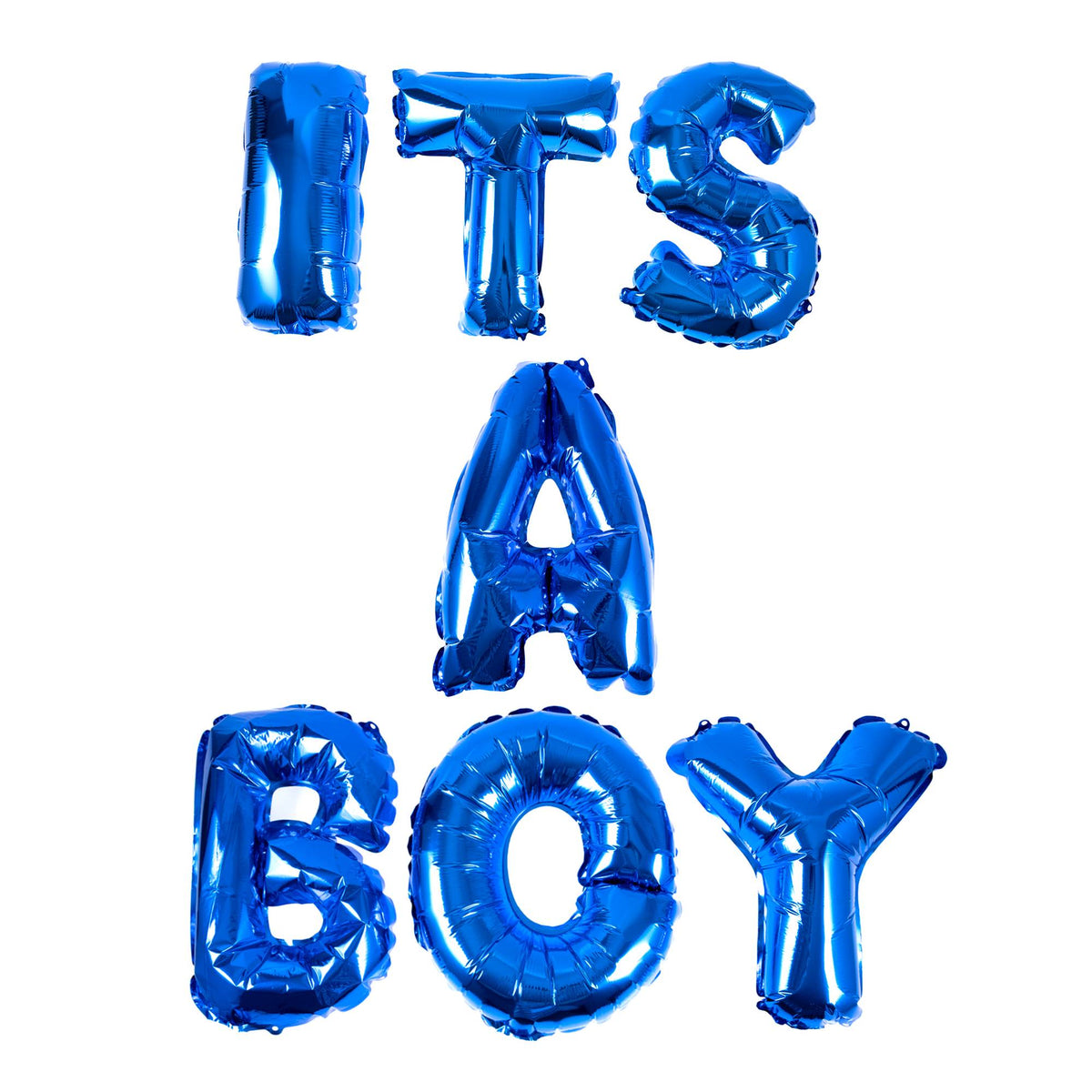 It's A Boy Foil Letter Balloons – Blue