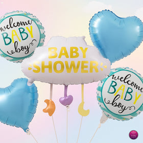 Welcome Baby Boy Foil Balloon | Belinda Store - view 1