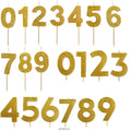 Gold Number Candles – Birthday Cake | Belinda Store - view 1