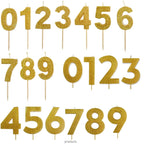 Gold Number Candles – Birthday Cake | Belinda Store - view 1