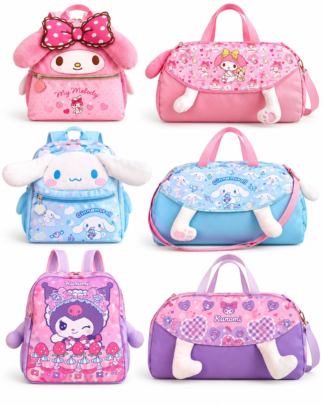 Sanrio Character Backpack for Kids - School Bag with Duffle | Belinda Store - view 1