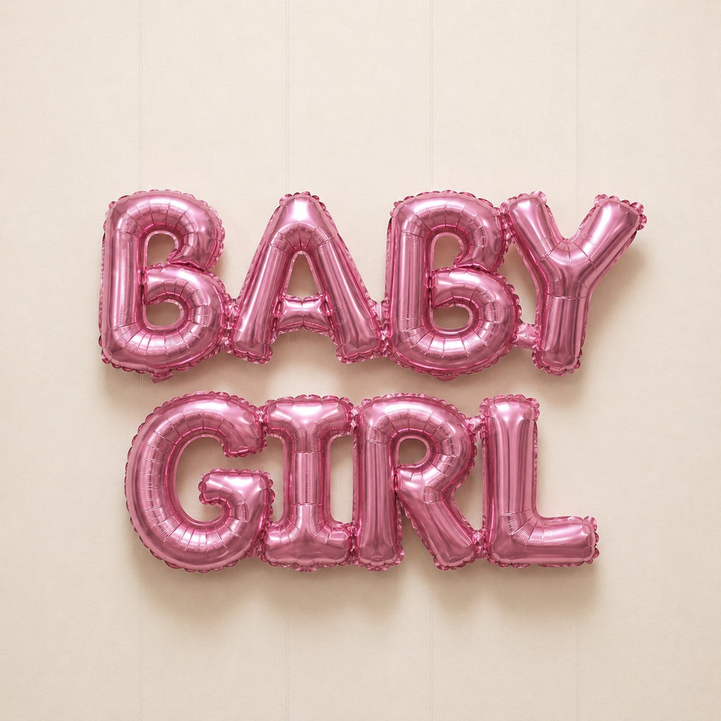 Baby Girl Teddy Balloon Kit | Belinda Store - view 1