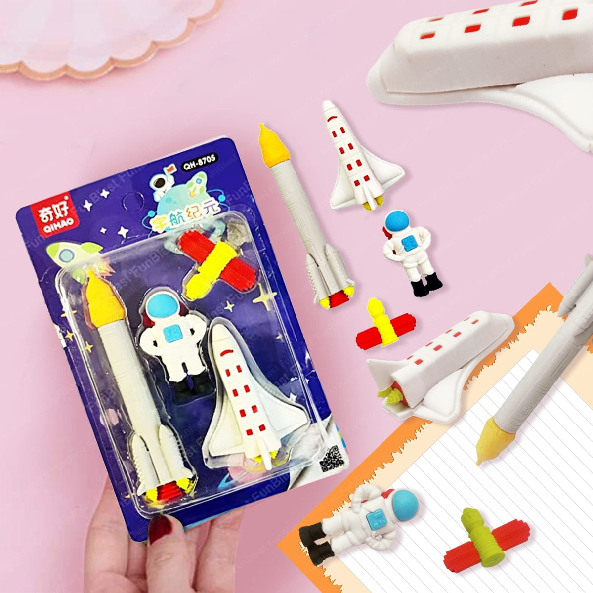 Stationery Set – Erasers & Pens Shelves | Belinda Store - view 1