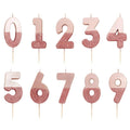 Pink Glitter Number Candle – Birthday | Belinda Store - view 1