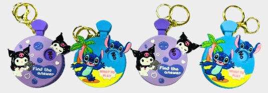 Find the Answer Spinner Keychain - Kuromi Stitch Magic Keychain | Belinda Store - view 1