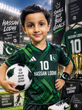 Football personalized baby photoshoot backdrop - design 1