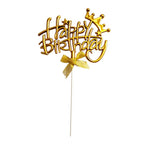 Happy Birthday Glitter Cake Topper | Belinda Store - view 2