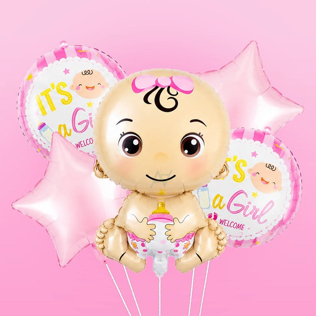 Baby Girl Teddy Balloon Kit | Belinda Store - view 2