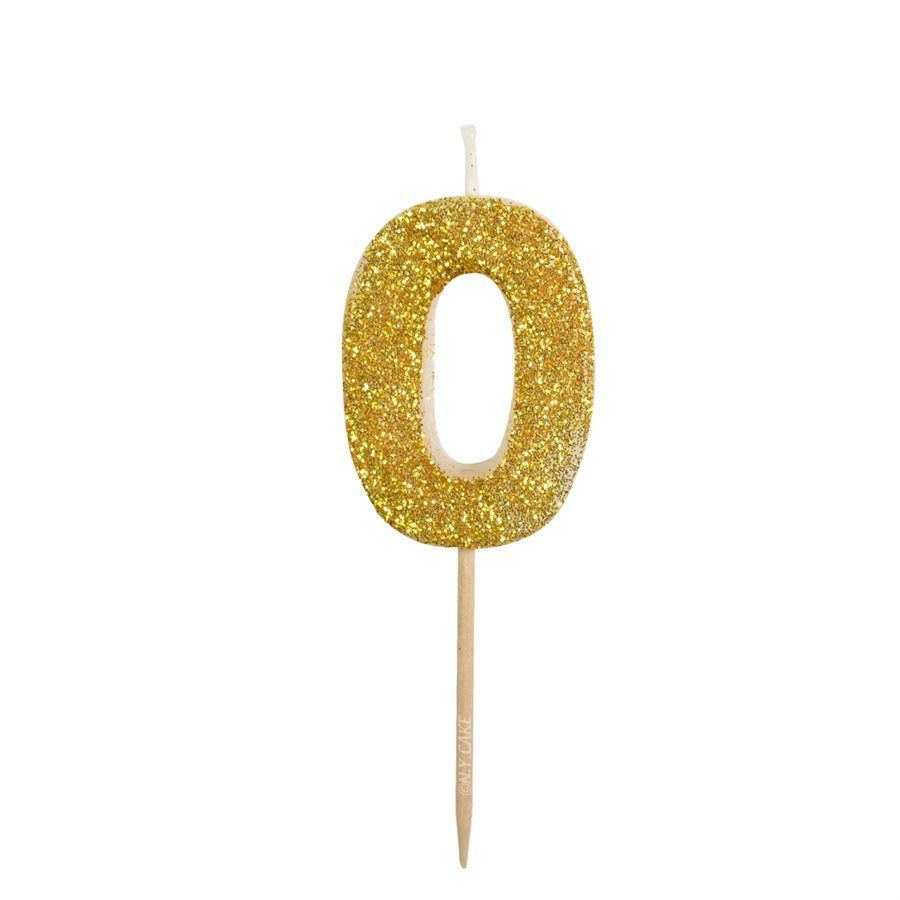 Gold Number Candles – Birthday Cake | Belinda Store - view 2