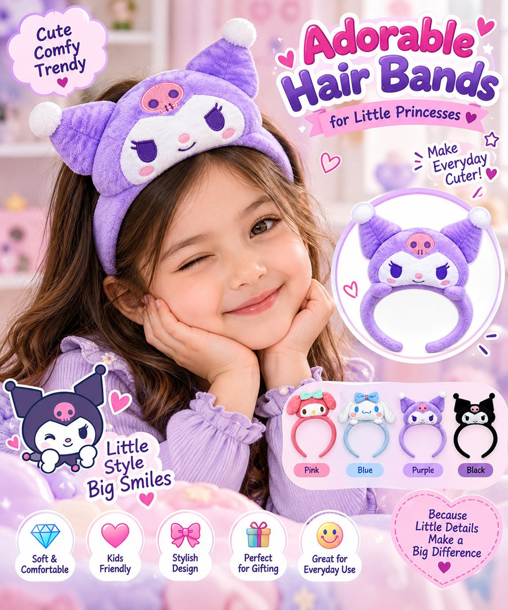 Character Headband Set for Girls - Cute Plush Headbands | Belinda Store - view 2