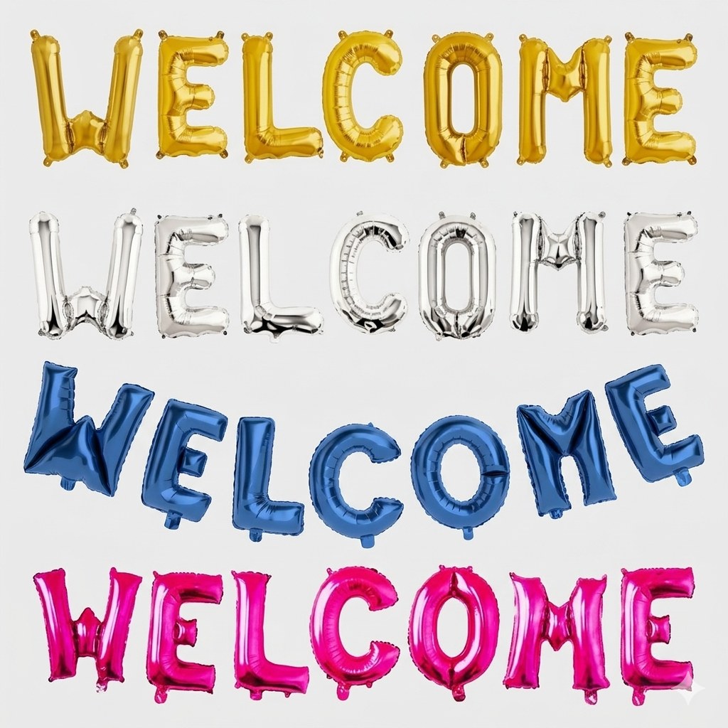 Welcome Banner & Heart Foil Set | Belinda Store - view 2