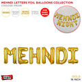 Mehndi Foil Letter Balloons