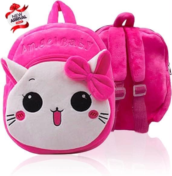 Angel Baby cat plush backpack front view