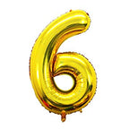 Number Foil Balloon 16 Inch – Gold / Silver