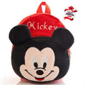 Mickey Mouse plush kids backpack red
