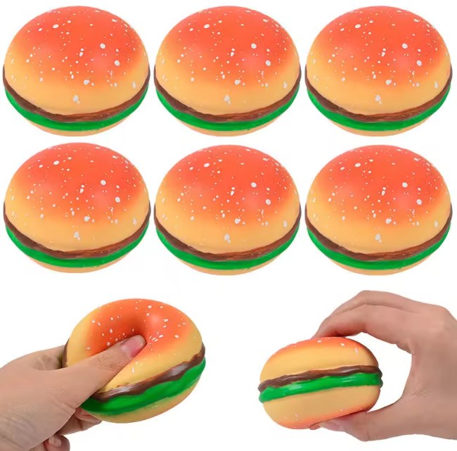 Squishy Fidget Toys – Burger & Cat | Belinda Store - view 3