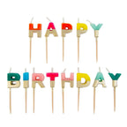 Gold Happy Birthday Letter Candles | Belinda Store - view 3