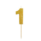 Gold Number Candles – Birthday Cake | Belinda Store - view 3